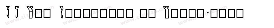 VT Mei Ornaments on Black字体转换